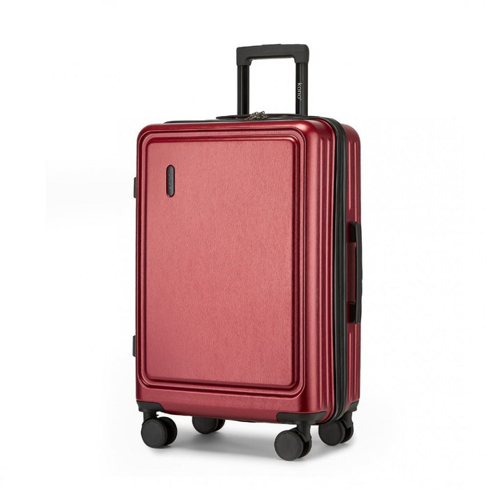 KSK2493 - Kono Durable 24 Inch ABS+PC Hardshell Suitcase with TSA Lock Lightweight Travel Luggage with 360° Spinner Wheels - Burgundy