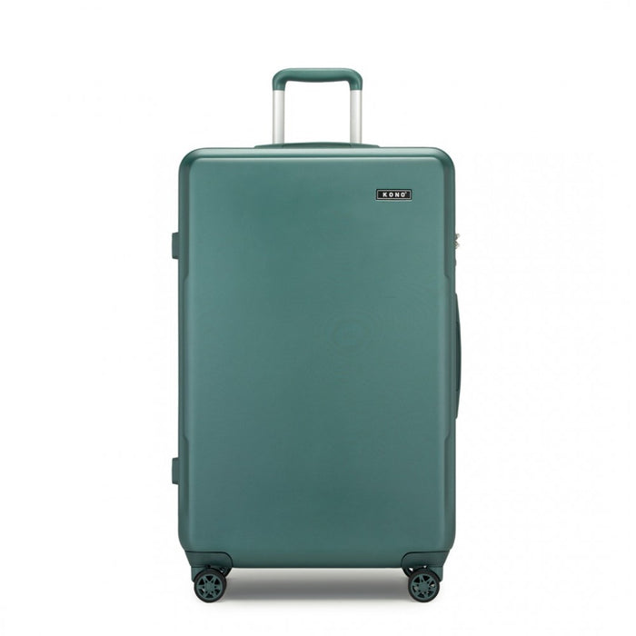 KSK2494 - Kono 28 Inch Minimalist Hard Shell ABS+PC Check-In Suitcase with TSA Lock 360° Spinner Wheels - Military Green