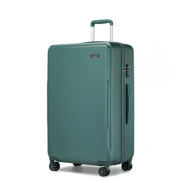 KSK2494 - Kono 28 Inch Minimalist Hard Shell ABS+PC Check-In Suitcase with TSA Lock 360° Spinner Wheels - Military Green