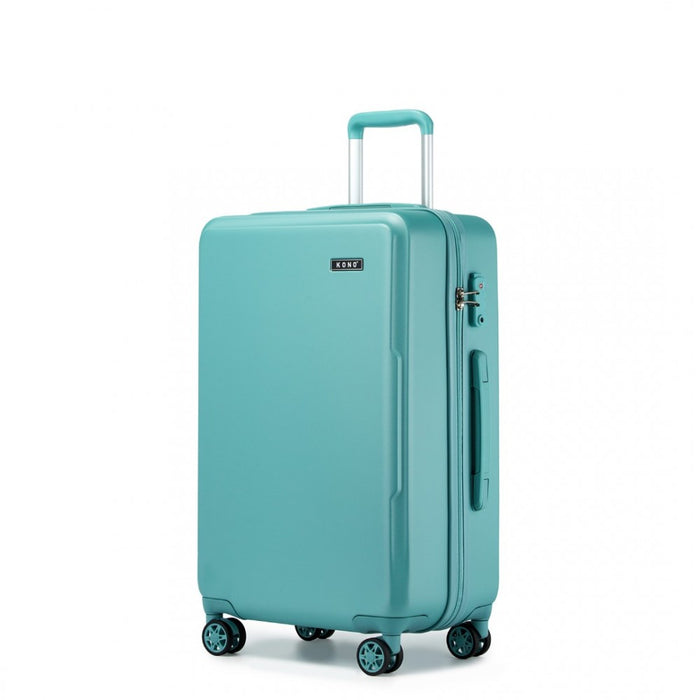 KSK2494 - Kono 24 Inch Minimalist Hard Shell ABS+PC Check-In Suitcase with TSA Lock 360° Spinner Wheels - Blue