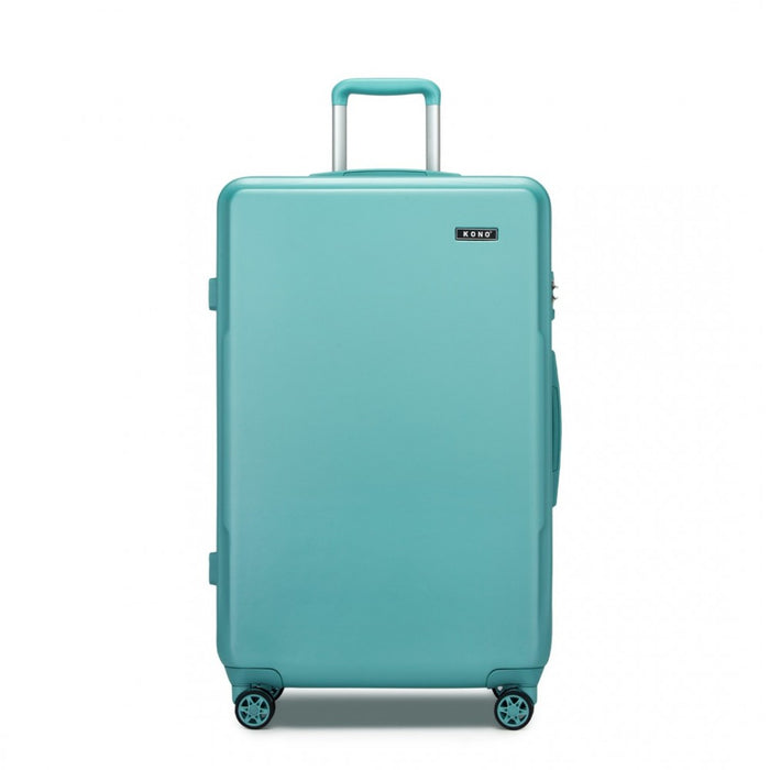 KSK2494 - Kono 28 Inch Minimalist Hard Shell ABS+PC Check-In Suitcase with TSA Lock 360° Spinner Wheels - Blue