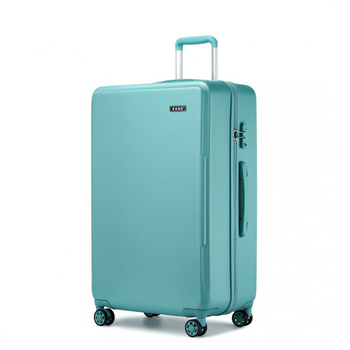 KSK2494 - Kono 28 Inch Minimalist Hard Shell ABS+PC Check-In Suitcase with TSA Lock 360° Spinner Wheels - Blue