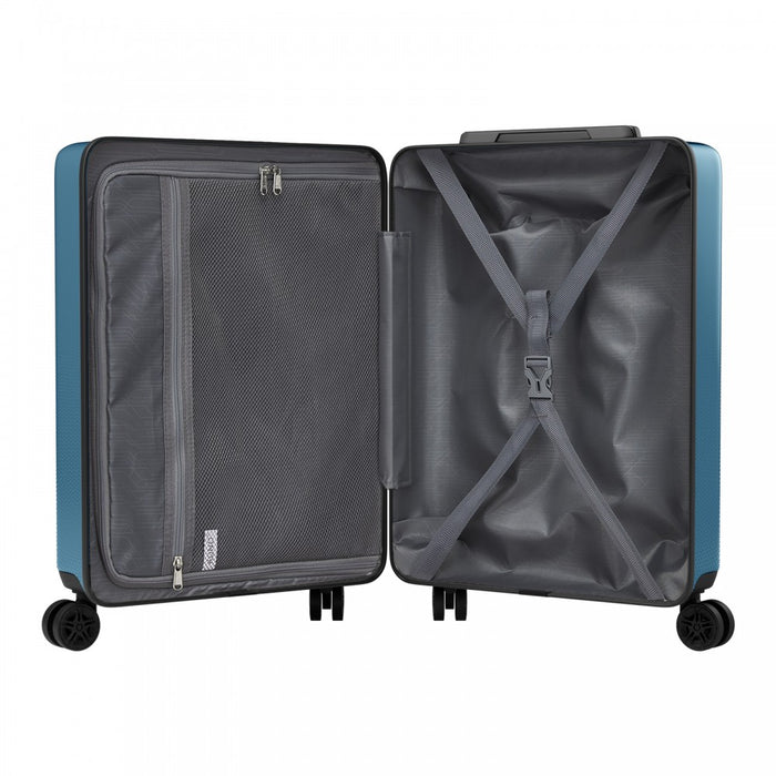 KSK2583 - Kono Premium ABS+PC 20 Inch Hard Shell Cabin Suitcase with TSA Lock and Smooth 360° Silent Spinner Wheels - Navy