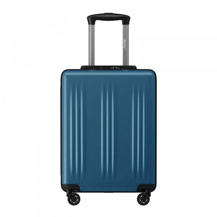 KSK2583 - Kono Premium ABS+PC 20 Inch Hard Shell Cabin Suitcase with TSA Lock and Smooth 360° Silent Spinner Wheels - Navy