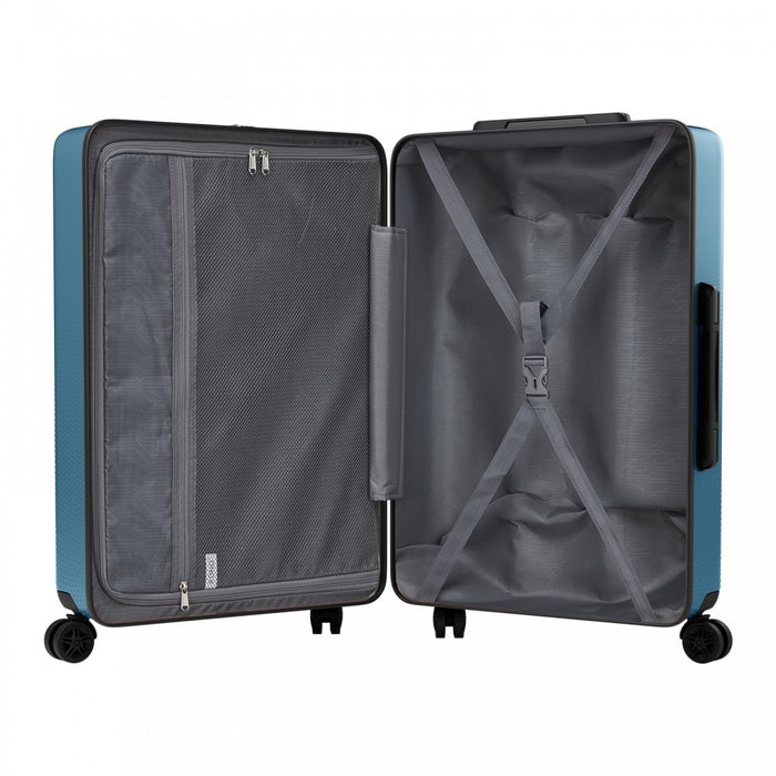 KSK2583 - Kono Premium ABS+PC 28 Inch Hard Shell Large Travel Suitcase for Long Haul Travel with TSA Lock - Navy