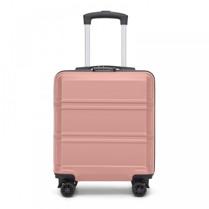 KSK2596 - Kono 16 Inch ABS Hard Shell Under-Seat Cabin Suitcase with Spinner Wheels - Nude