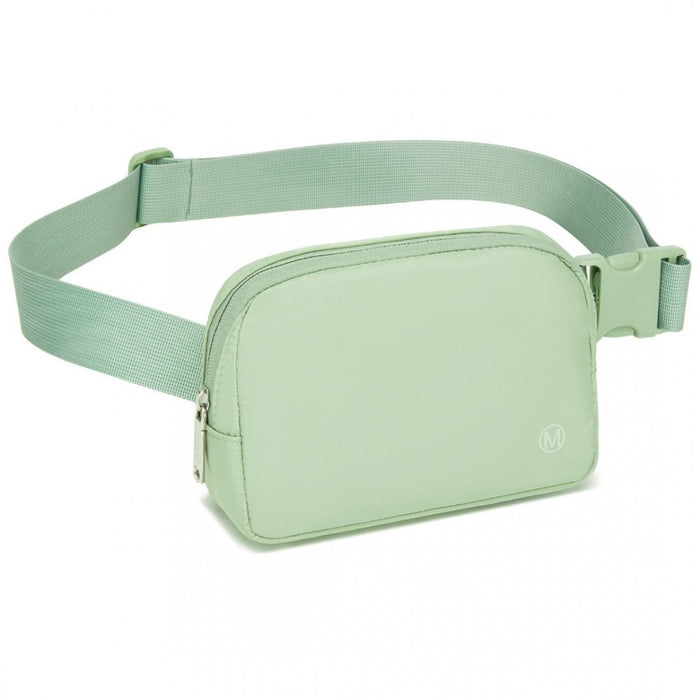 L2337 - Miss Lulu Lightweight Stylish Water-Resistant Casual Bum Bag - Green