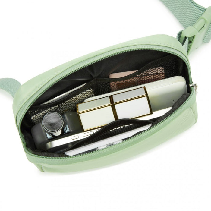 L2337 - Miss Lulu Lightweight Stylish Water-Resistant Casual Bum Bag - Green