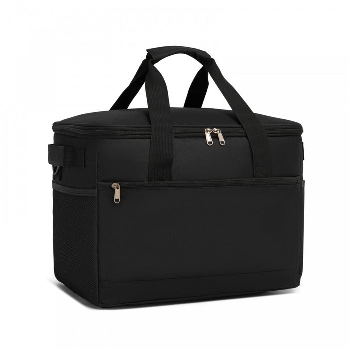 LBK2535L - Kono Large 30L Portable Lunch Bag with Enhanced Insulation–Compact & Convenient for Travel and Commuting - Black