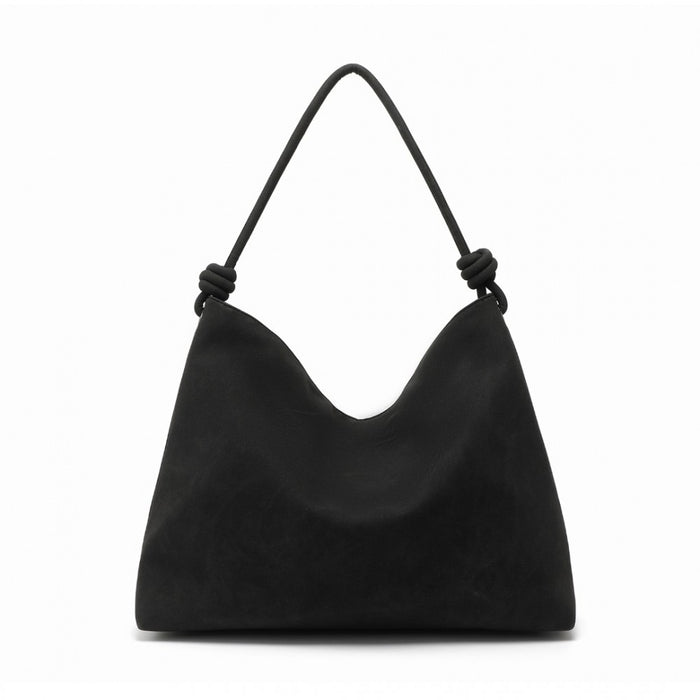 LG2324 - Miss Lulu Minimalist Chic Tote With Personality - Black