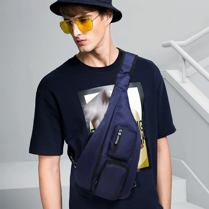 LB1934 - Miss Lulu Casual Single Strap Sling Backpack - Navy