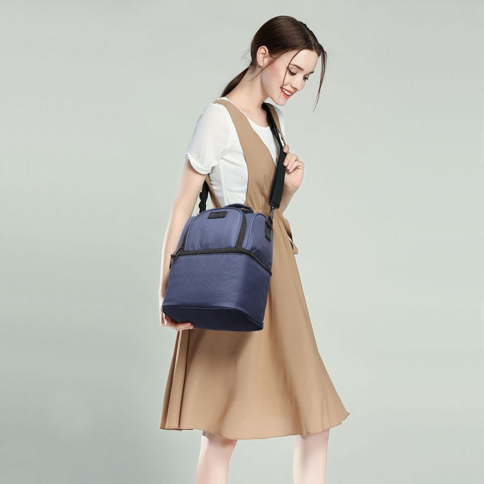 E1958-KONO INSULATED COOL BAG FAMILY LUNCH BOX - NAVY