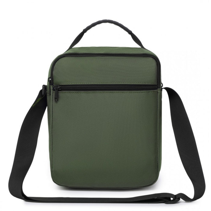 MSK2446 - Kono Durable Men's Crossbody Shoulder Bag with Multiple Pockets - Messenger Bag for Travel, Work, and Daily Use - Green
