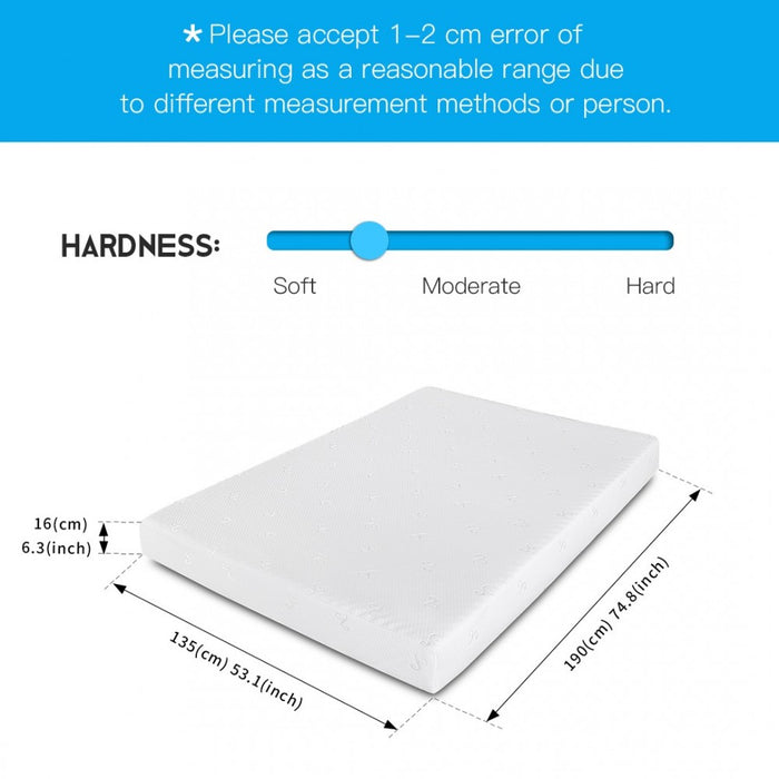 MTS003-1 - Good Nite Luxury Triple-Layer Memory Foam Mattress – Body Contouring Support & Enhanced Breathability - 135×190×16cm