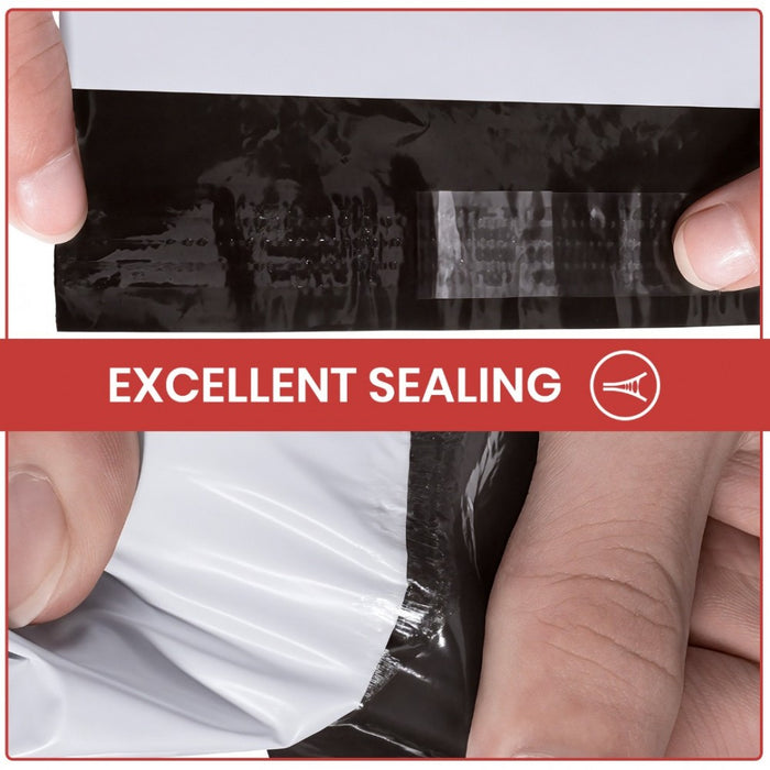 MAIL L 100 - Poly Mail Bags Large Size 14"x19" Waterproof, Tear-Resistant, Self-Seal Postal Bags - 100 Pieces