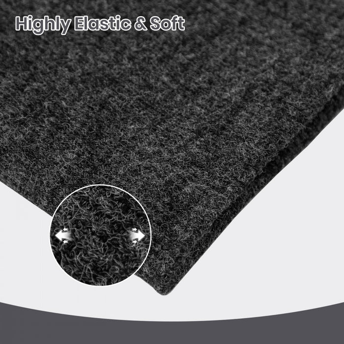 NWN5431 - Fleece-Lined Knit Neck Warmer Gaiter–Double-Layer Acrylic & Polyester, Stretchy, Soft, Wind-Resistant, Warm - Dark Grey