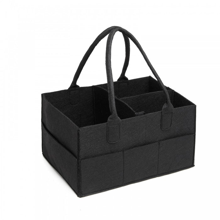 S2049 - Kono Felt Caddy Organiser With Storage - Black