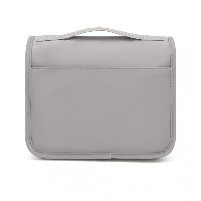 S2342 - Classic Hanging Multi-Pocket Waterproof Travel Makeup Bag - Grey