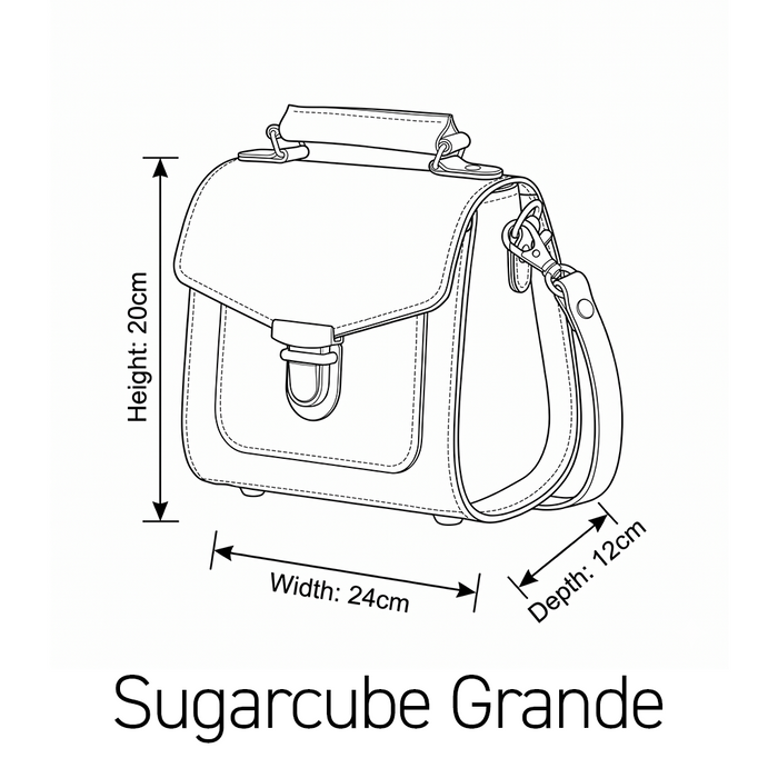 Executive Handmade Leather Sugarcube Grande - British Racing Green