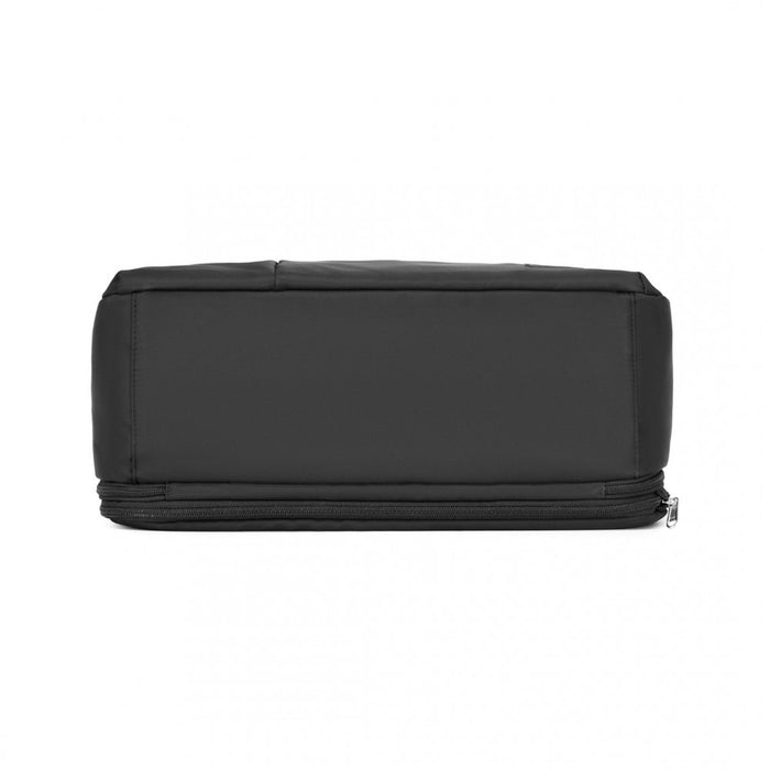 TVK2430 - Kono Multi-functional Travel Bag Large Tote Bag & Duffle Bag with Expandable Compartment and Wet/Dry Pocket - Black