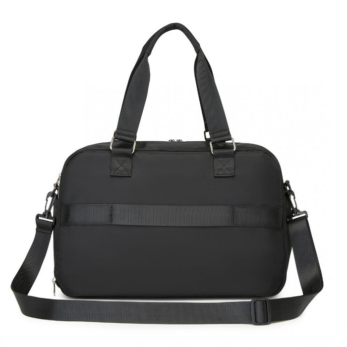 TVK2430 - Kono Multi-functional Travel Bag Large Tote Bag & Duffle Bag with Expandable Compartment and Wet/Dry Pocket - Black