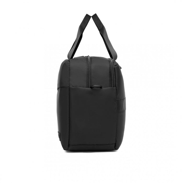 TVK2444 - Kono Water-Resistant Travel Bag with Laptop Sleeve Multi-Functional Tote for Business and Weekend Large Capacity for Men and Women - Black