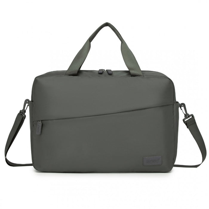 TVK2444 - Kono Water-Resistant Travel Bag with Laptop Sleeve Multi-Functional Tote for Business and Weekend Large Capacity for Men and Women - Grey