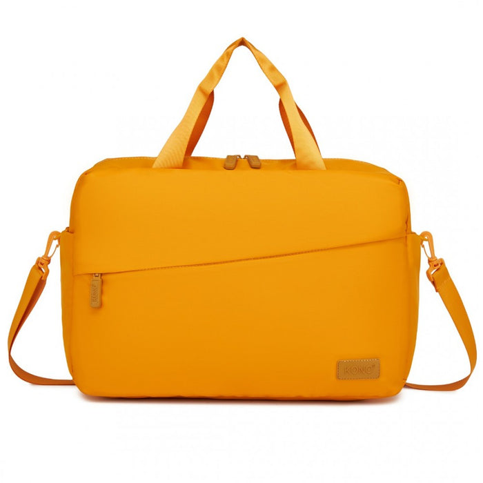 TVK2444 - Kono Water-Resistant Travel Bag with Laptop Sleeve Multi-Functional Tote for Business and Weekend Large Capacity for Men and Women - Yellow
