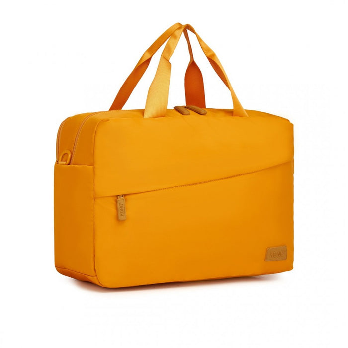 TVK2444 - Kono Water-Resistant Travel Bag with Laptop Sleeve Multi-Functional Tote for Business and Weekend Large Capacity for Men and Women - Yellow