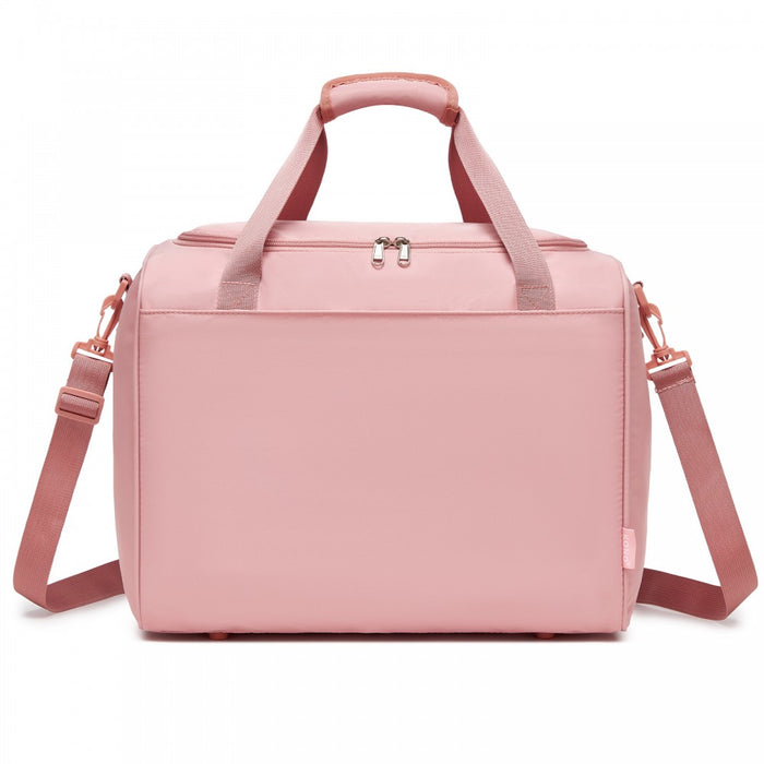 TVK2521 - Kono Compact and Lightweight 40×30×20 Personal-Item Travel Bag - U-Zip Wide Opening And Trolley Sleeve - Nude