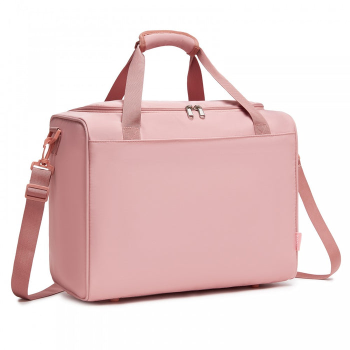 TVK2521 - Kono Compact and Lightweight 40×30×20 Personal-Item Travel Bag - U-Zip Wide Opening And Trolley Sleeve - Nude