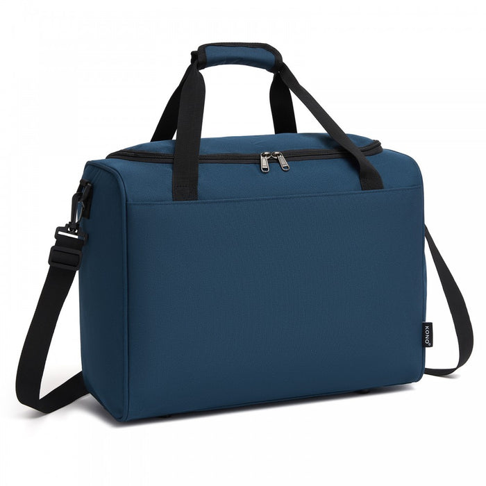TVK2526 - Kono Spacious Airline-Approved Cabin Travel Duffel (40×30×20 cm) - Roomy Weekender with U-Zip Opening - Navy