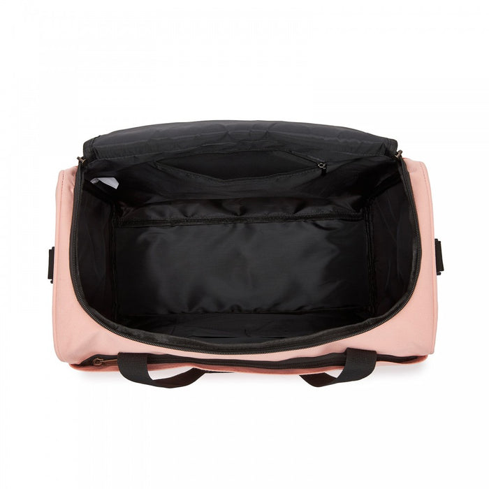 TVK2526 - Kono Spacious Airline-Approved Cabin Travel Duffel (40×30×20 cm) - Roomy Weekender with U-Zip Opening - Pink