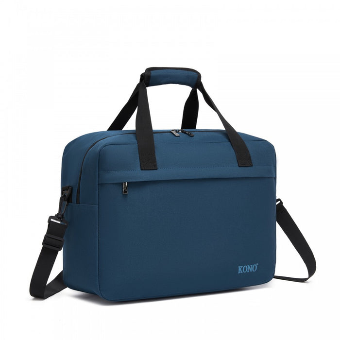 TVK2560 - Kono 40×30×20 cm Large-Capacity Travel Bag–Airline-Approved Underseat Cabin Bag,Perfect for Fitness,Travel,and Weekend Getaways - Navy