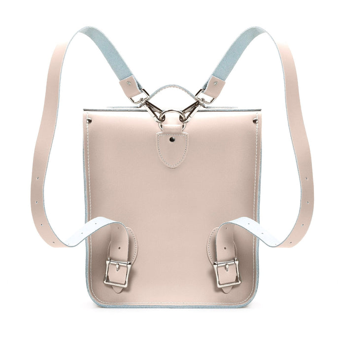 Handmade Leather City Backpack - Iced Coffee