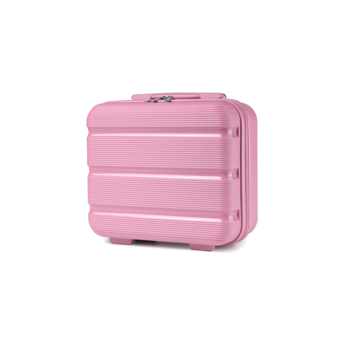 KSK2492 - Kono 12-Inch PP Hardshell Lightweight Vanity Case for Travel & Daily Use - Pink