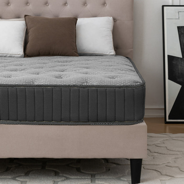 MTS009 - Good Nite 18cm Medium Firm Memory Foam and Bonnell Spring Mattress – Pressure Relief, Cooler Sleep - 90x190x18cm