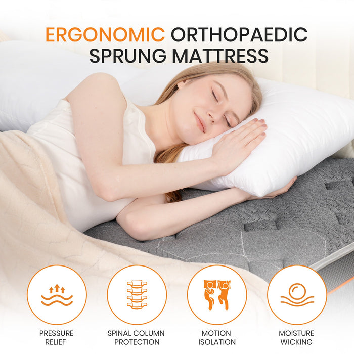 MTS007 - Good Nite 7-Zone Hybrid Pocket Springs Medium-Firm Mattress with 3D Breathable Fabric - 90×190×25cm