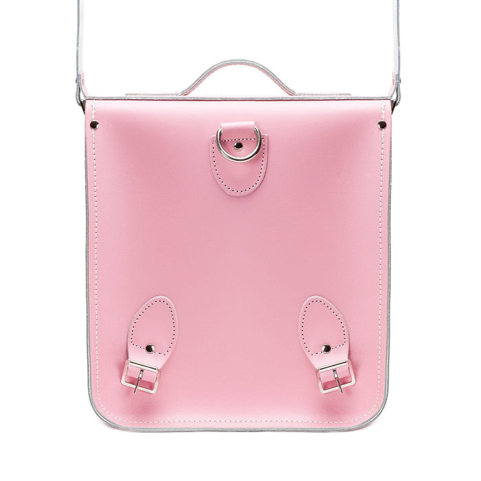 Handmade Leather City Backpack - Pastel Pink