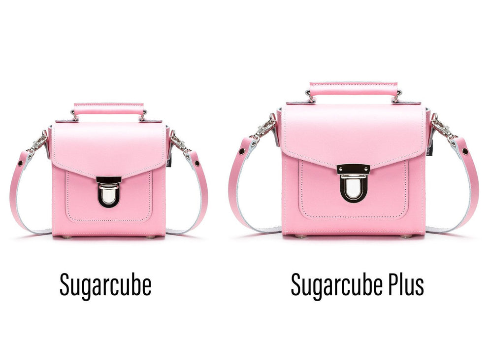 Handmade Leather Sugarcube Handbag - Pastel Pink