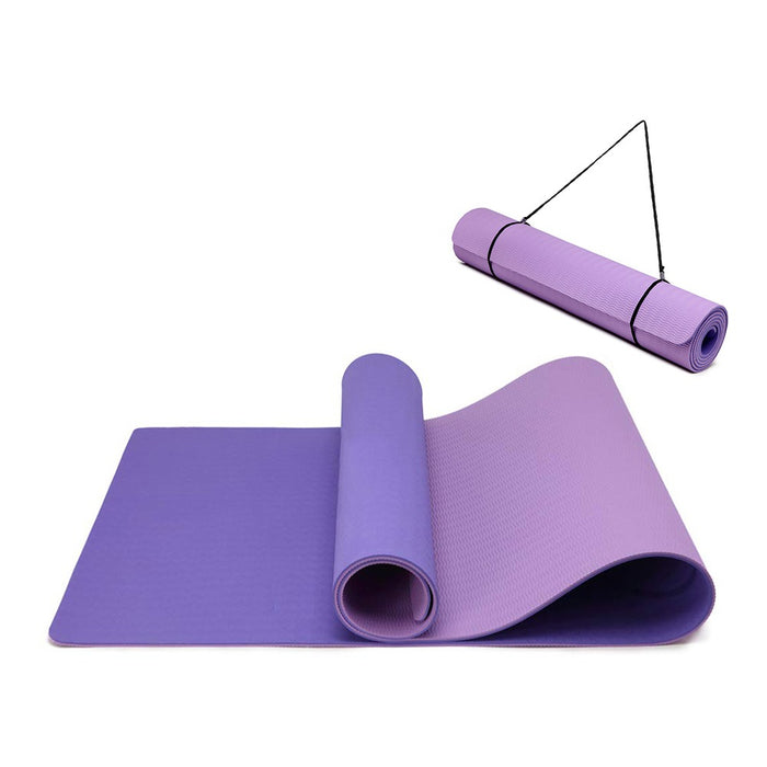 Yoga-1 - Kono TPE Non-slip Classic Yoga Mat - Violet And Lilac