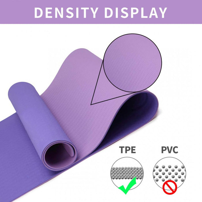 Yoga-1 - Kono TPE Non-slip Classic Yoga Mat - Violet And Lilac
